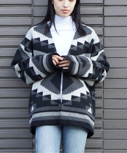 C.E.L.STORE（セルストア）の「SKIP MAISELS / スキップメイセルス CIBORA CARDIGAN シボラカーディガン（カーディガン/ボレロ・メンズ・ブラウン/チャコールグレー・X-LARGE/LARGE/SMALL）」の16枚目の写真