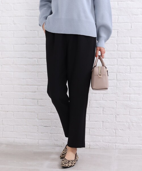 SHOO・LA・RUE（シューラルー）の「◆【SS-3L】シーズンレスで活躍！カルゼイージーパンツ（その他パンツ・レディース・ネイビー/ピンク系/ライトグリーン/ライトベージュ/ブラック・01/02/03/04/05/10）」の2枚目の写真