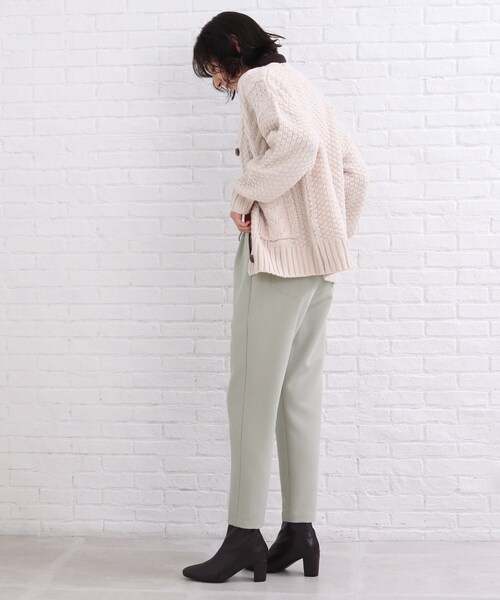 SHOO・LA・RUE（シューラルー）の「◆【SS-3L】シーズンレスで活躍！カルゼイージーパンツ（その他パンツ・レディース・ネイビー/ピンク系/ライトグリーン/ライトベージュ/ブラック・01/02/03/04/05/10）」の14枚目の写真