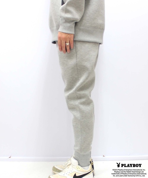 PLAYBOY(プレイボーイ)の「【GOLF】ゴルフウェア PLAYBOYボンディングパンツ(スウェットパンツ・メンズ・ブラック/グレー・M/L/XL)」の4枚目の写真