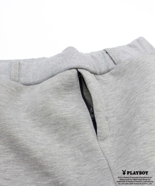 PLAYBOY(プレイボーイ)の「【GOLF】ゴルフウェア PLAYBOYボンディングパンツ(スウェットパンツ・メンズ・ブラック/グレー・M/L/XL)」の9枚目の写真