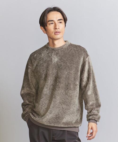 BEAUTY&YOUTH UNITED ARROWS（ビューティーアンドユースユナイテッドアローズ）の「ブラッシュド フリース クルーネック（Tシャツ/カットソー・メンズ・ダークブラウン/ネイビー/グレー・S/M/L/XL）」の2枚目の写真