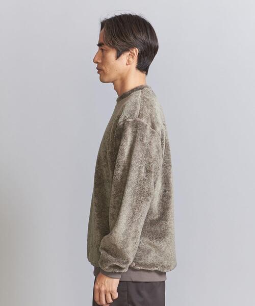 BEAUTY&YOUTH UNITED ARROWS（ビューティーアンドユースユナイテッドアローズ）の「ブラッシュド フリース クルーネック（Tシャツ/カットソー・メンズ・ダークブラウン/ネイビー/グレー・S/M/L/XL）」の5枚目の写真