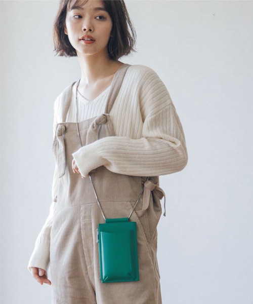 THE SHOP TK （ザ ショップ ティーケー ）の「◆【あったか/顔回りスッキリ】メランジ調リブVニット（ニット/セーター・レディース・アイボリー/黄緑系/ネイビー/ベージュ・12/13）」の6枚目の写真