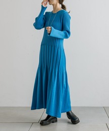 mystic | 【サイズ展開あり】ティアードリブニットワンピース(ワンピース)