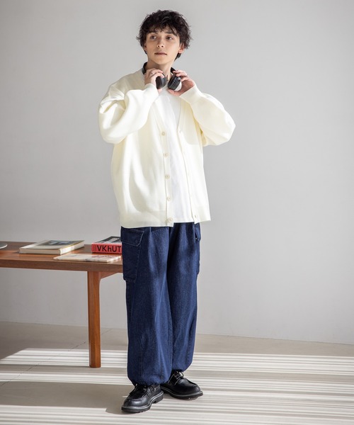 RAGEBLUE(レイジブルー)の「デニムミリタリーカーゴパンツ(デニムパンツ・メンズ・ブルー/ネイビー・MEDIUM/LARGE)」の8枚目の写真