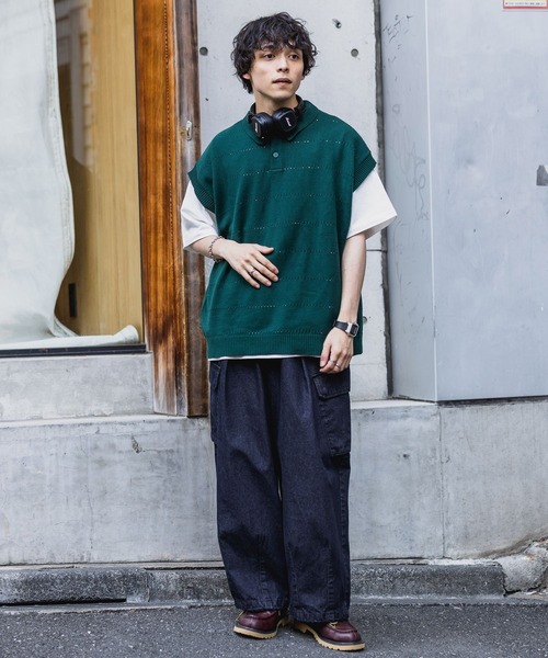 RAGEBLUE(レイジブルー)の「デニムミリタリーカーゴパンツ(デニムパンツ・メンズ・ブルー/ネイビー・MEDIUM/LARGE)」の20枚目の写真