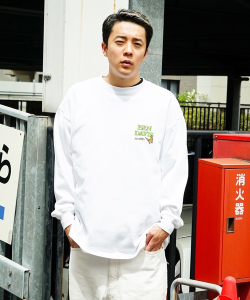 セール】【BEN DAVIS/ベンデイビス】バック刺繍＆プリント ワイド