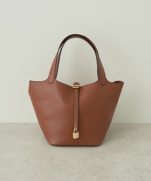 earth music&ecology（アースミュージックアンドエコロジー）の「フロントベルトバケツバッグ（エコバッグ/サブバッグ・レディース・アイボリー/ブラック/ブラウン/イエロー・FREE）」の3枚目の写真