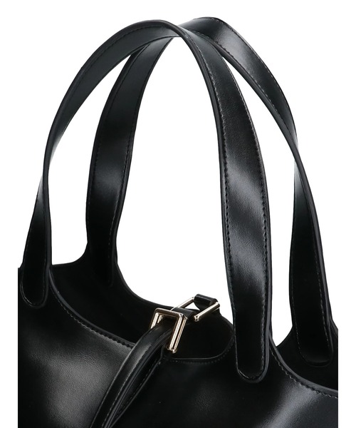 earth music&ecology（アースミュージックアンドエコロジー）の「フロントベルトバケツバッグ（エコバッグ/サブバッグ・レディース・アイボリー/ブラック/ブラウン/イエロー・FREE）」の6枚目の写真