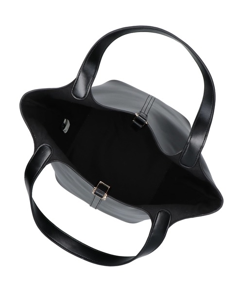 earth music&ecology（アースミュージックアンドエコロジー）の「フロントベルトバケツバッグ（エコバッグ/サブバッグ・レディース・アイボリー/ブラック/ブラウン/イエロー・FREE）」の11枚目の写真