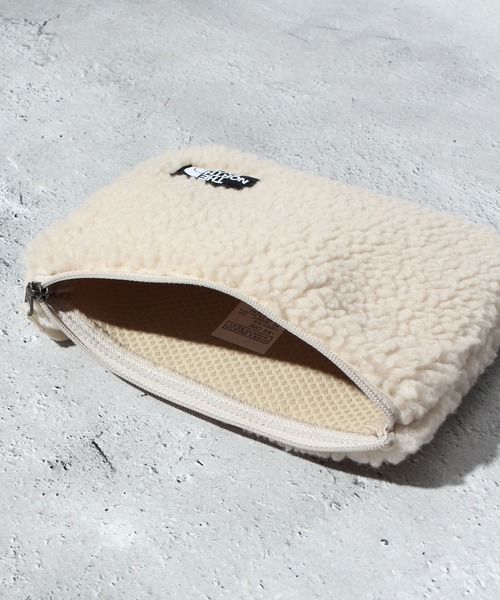 THE NORTH FACE（ザノースフェイス）の「【THE NORTH FACE/ザノースフェイス】FLEECE POUCH SQUARE/フリースポーチ スクエアー（ポーチ・メンズ・ブラック/クリーム・FREE）」の6枚目の写真