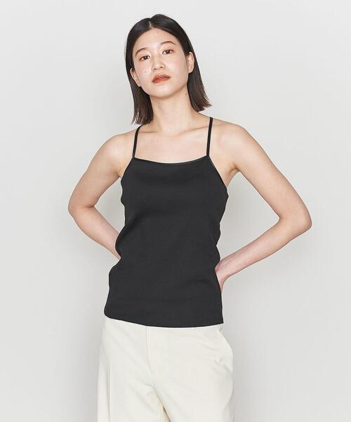 ASTRAET（アストラット）の「＜ASTRAET＞C/PU リブ アメリカンスリーブ キャミソール（キャミソール・レディース・ブラック/ホワイト・FREE）」の2枚目の写真