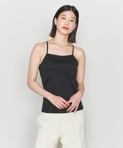 ASTRAET（アストラット）の「＜ASTRAET＞C/PU リブ アメリカンスリーブ キャミソール（キャミソール・レディース・ブラック/ホワイト・FREE）」の18枚目の写真