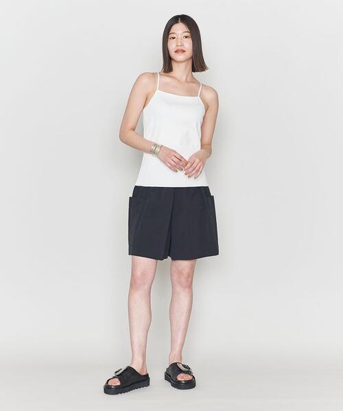ASTRAET（アストラット）の「＜ASTRAET＞C/PU リブ アメリカンスリーブ キャミソール（キャミソール・レディース・ブラック/ホワイト・FREE）」の4枚目の写真