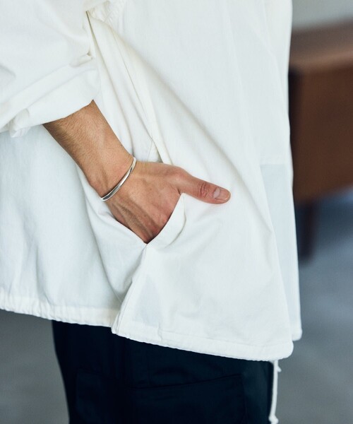 HINSON（ヒンソン）の「HINSON/ヒンソン 別注 アノラックパーカー/ハーフジッププルオーバー（ブルゾン・メンズ・オレンジ/オリーブ/オフホワイト・LARGE/MEDIUM）」の21枚目の写真