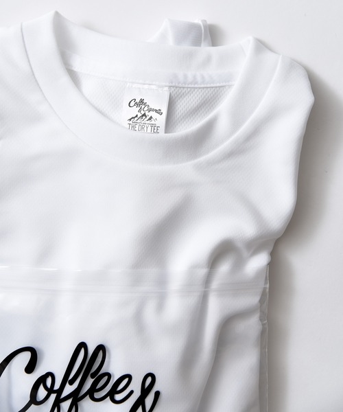 Coffee & Cigarettes（コーヒーアンドシガレッツ）の「STD-【２枚組ドライパックTシャツ】シルキードライタッチ インナーTシャツ 【吸水速乾】【UVカット】（Tシャツ/カットソー・メンズ・ブラック/オリーブ/ホワイト/ダークグレー・SMALL/MEDIUM/LARGE/X-LARGE）」の12枚目の写真