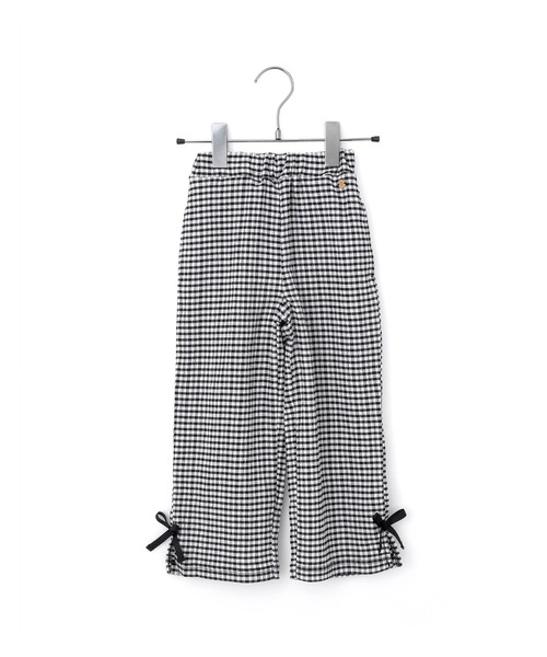 MAKE YOUR DAY（メイクユアデイ）の「ギンガムチェック9分丈ワイドパンツ■80～140cm（その他パンツ・キッズ・ブラック/グリーン・90/130/140/100/120/110/80）」の7枚目の写真