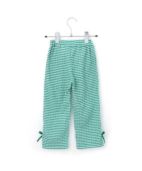 MAKE YOUR DAY（メイクユアデイ）の「ギンガムチェック9分丈ワイドパンツ■80～140cm（その他パンツ・キッズ・ブラック/グリーン・90/130/140/100/120/110/80）」の9枚目の写真