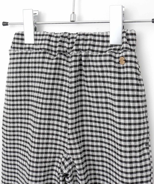 MAKE YOUR DAY（メイクユアデイ）の「ギンガムチェック9分丈ワイドパンツ■80～140cm（その他パンツ・キッズ・ブラック/グリーン・90/130/140/100/120/110/80）」の10枚目の写真