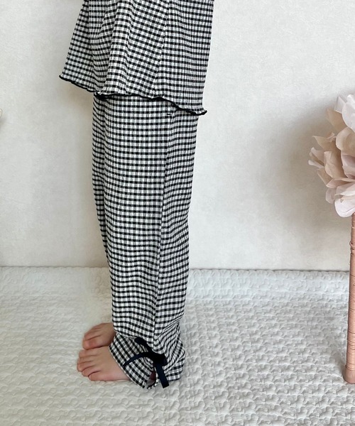 MAKE YOUR DAY（メイクユアデイ）の「ギンガムチェック9分丈ワイドパンツ■80～140cm（その他パンツ・キッズ・ブラック/グリーン・90/130/140/100/120/110/80）」の18枚目の写真