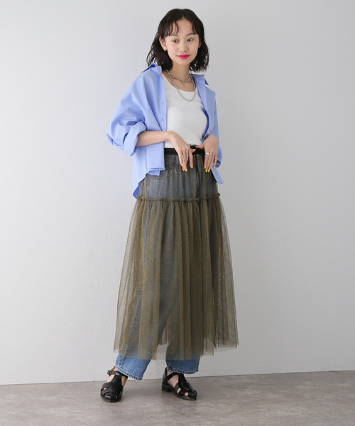 PROVOKE （プロヴォーク）の「【PROVOKE/プロヴォーク】 innocent skirt（スカート・レディース・ゴールド・FREE）」の7枚目の写真