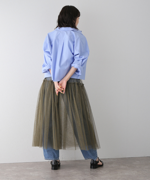 PROVOKE （プロヴォーク）の「【PROVOKE/プロヴォーク】 innocent skirt（スカート・レディース・ゴールド・FREE）」の2枚目の写真