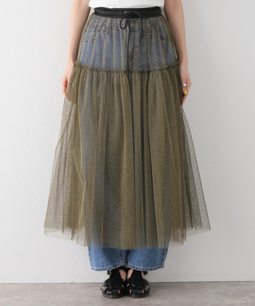 PROVOKE （プロヴォーク）の「【PROVOKE/プロヴォーク】 innocent skirt（スカート・レディース・ゴールド・FREE）」の4枚目の写真