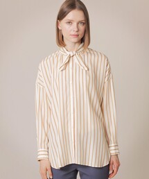 MACKINTOSH LONDON | キュプラドビーストライプブラウス(シャツ/ブラウス)