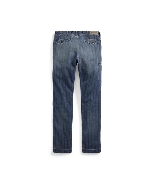 RRL（ダブル アール エル）の「インディゴ ストライプド ツイル