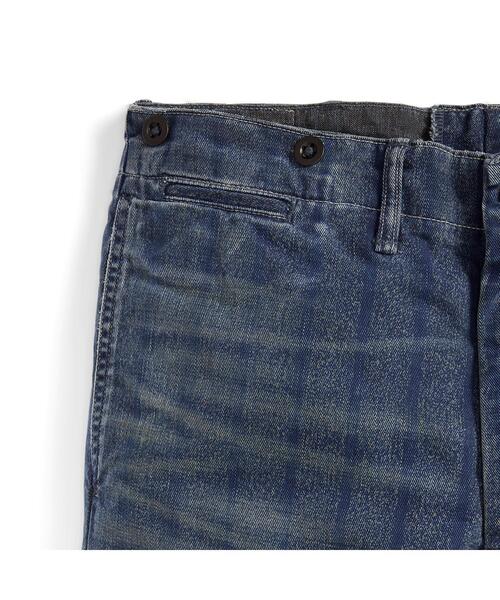RRL ストライプワークパンツ RRL（ダブル アール エル）の「インディゴ ストライプド ツイル