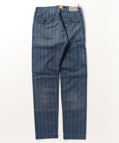 RRL（ダブル アール エル）の「インディゴ ストライプド ツイル