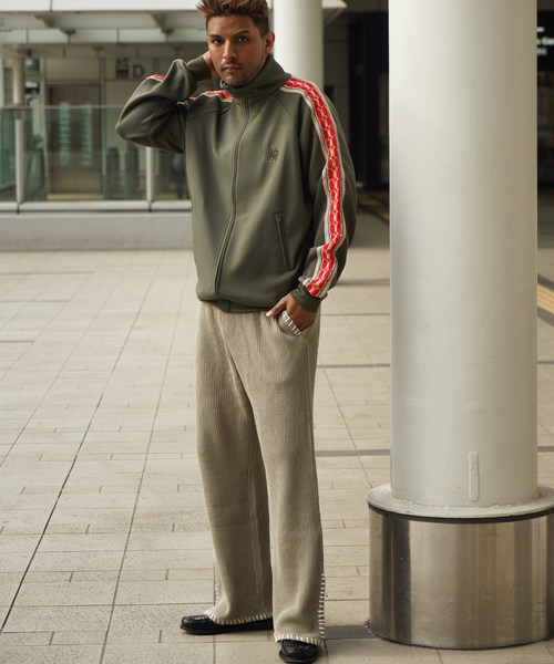 JOINT WORKS(ジョイントワークス)の「JW-WAFFLE SWEAT パンツ(スウェットパンツ・メンズ・ブラック/カーキ・MEDIUM/LARGE)」の4枚目の写真