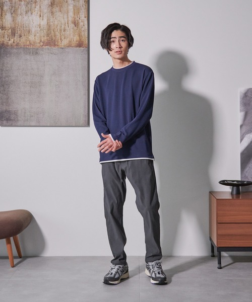 Blue Standard (ブルースタンダード)の「【BLUE STANDARD/ブルースタンダード】快適 接触冷感 ストレッチ イージーパンツ(その他パンツ・メンズ・ネイビー/グリーン/チャコールグレー/ブラック/ダークベージュ・MEDIUM/LARGE/X-LARGE)」の18枚目の写真
