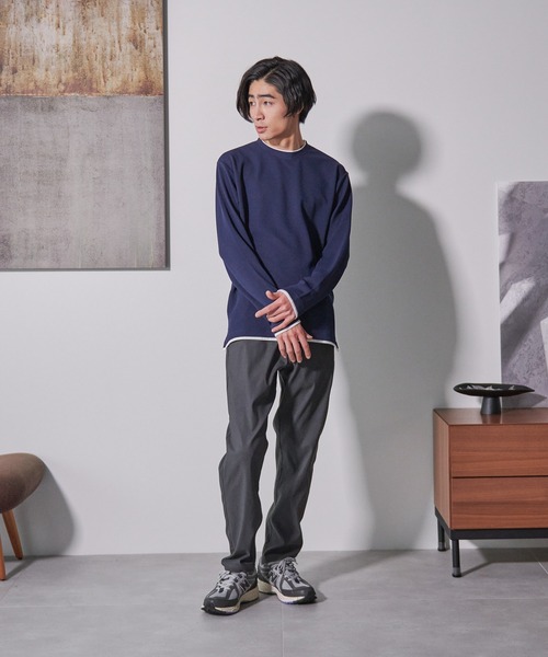 Blue Standard (ブルースタンダード)の「【BLUE STANDARD/ブルースタンダード】快適 接触冷感 ストレッチ イージーパンツ(その他パンツ・メンズ・ネイビー/グリーン/チャコールグレー/ブラック/ダークベージュ・MEDIUM/LARGE/X-LARGE)」の19枚目の写真