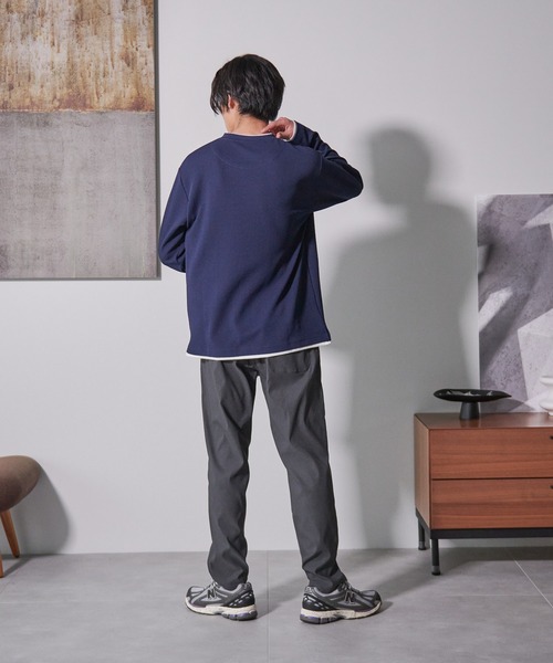 Blue Standard (ブルースタンダード)の「【BLUE STANDARD/ブルースタンダード】快適 接触冷感 ストレッチ イージーパンツ(その他パンツ・メンズ・ネイビー/グリーン/チャコールグレー/ブラック/ダークベージュ・MEDIUM/LARGE/X-LARGE)」の21枚目の写真