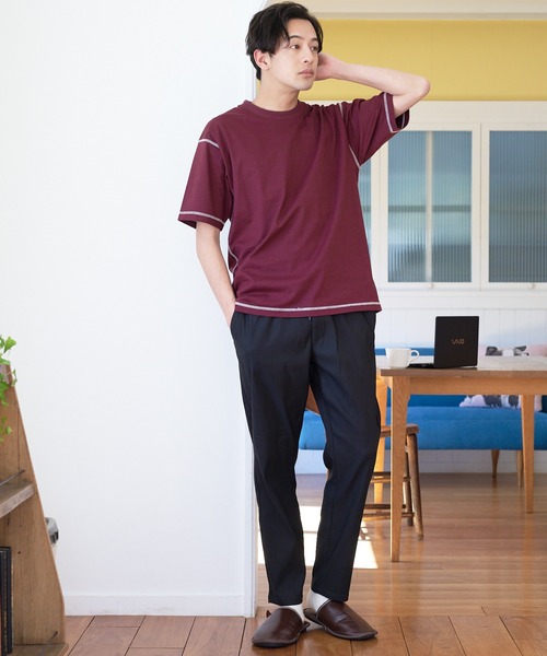 Blue Standard (ブルースタンダード)の「【BLUE STANDARD/ブルースタンダード】快適 接触冷感 ストレッチ イージーパンツ(その他パンツ・メンズ・ネイビー/グリーン/チャコールグレー/ブラック/ダークベージュ・MEDIUM/LARGE/X-LARGE)」の6枚目の写真