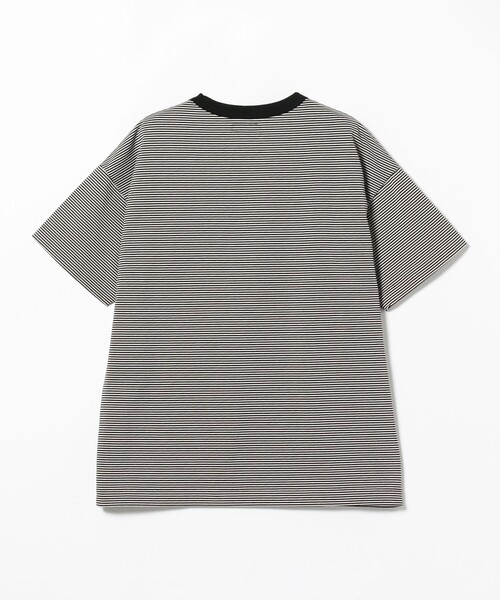 A VONTADE（アボンタージ）の「*A VONTADE × BEAMS F / 別注 ミニボーダー ポケットTシャツ（Tシャツ/カットソー・メンズ・ネイビー/ブラック・M/L/S）」の7枚目の写真