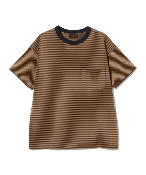 A VONTADE（アボンタージ）の「*A VONTADE × BEAMS F / 別注 ミニボーダー ポケットTシャツ（Tシャツ/カットソー・メンズ・ネイビー/ブラック・M/L/S）」の9枚目の写真