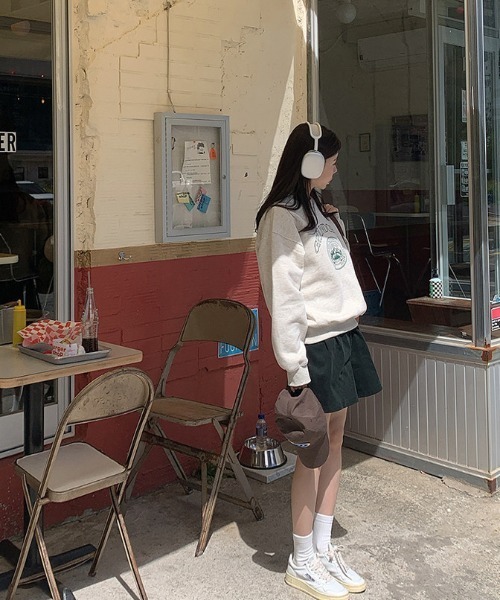 LAC-VERT(ラック・ヴェール)の「白抜きロゴスウェット(スウェット・レディース・ライトグレー・FREE)」の13枚目の写真