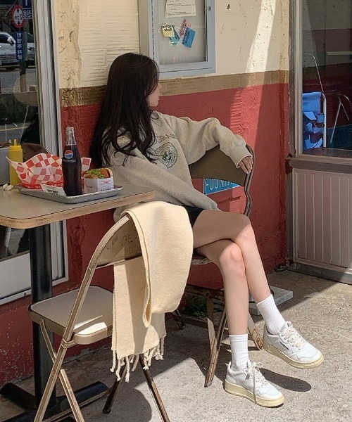 LAC-VERT(ラック・ヴェール)の「白抜きロゴスウェット(スウェット・レディース・ライトグレー・FREE)」の14枚目の写真