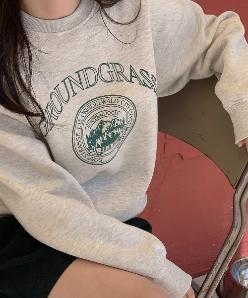 LAC-VERT(ラック・ヴェール)の「白抜きロゴスウェット(スウェット・レディース・ライトグレー・FREE)」の11枚目の写真