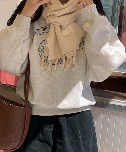 LAC-VERT(ラック・ヴェール)の「白抜きロゴスウェット(スウェット・レディース・ライトグレー・FREE)」の9枚目の写真