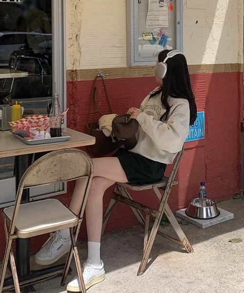 LAC-VERT(ラック・ヴェール)の「白抜きロゴスウェット(スウェット・レディース・ライトグレー・FREE)」の15枚目の写真