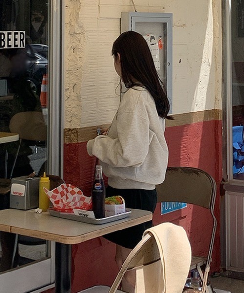 LAC-VERT(ラック・ヴェール)の「白抜きロゴスウェット(スウェット・レディース・ライトグレー・FREE)」の12枚目の写真