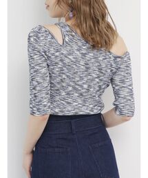 MURUA | カッティングハーフスリーブニット(ニット/セーター)