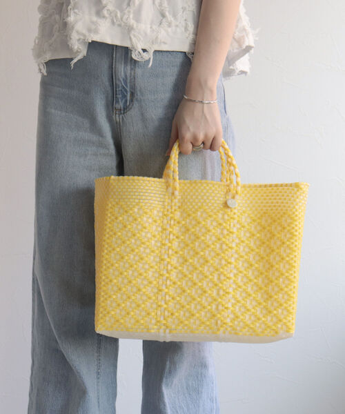 Letra(レトラ)の「【Letra/レトラ】メルカドバッグSHORT(トートバッグ・レディース・シルバー/イエロー系その他/ブルー系その他/ピンク系その他・FREE)」の20枚目の写真