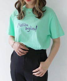 HER CLOSET（ハークローゼット）の「【shemoshelly】WEB限定MattinaロゴTシャツ（Tシャツ/カットソー）」