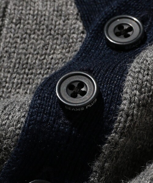 BEAMS PLUS(ビームスプラス)の「BEAMS PLUS / リネン コットン スキッパー ニット ポロシャツ(ポロシャツ・メンズ・グレー/ネイビー・S/M/L/XL)」の15枚目の写真