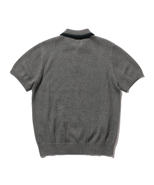 BEAMS PLUS(ビームスプラス)の「BEAMS PLUS / リネン コットン スキッパー ニット ポロシャツ(ポロシャツ・メンズ・グレー/ネイビー・S/M/L/XL)」の16枚目の写真